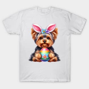 Easter Yorkshire Terrier Dog T-Shirt